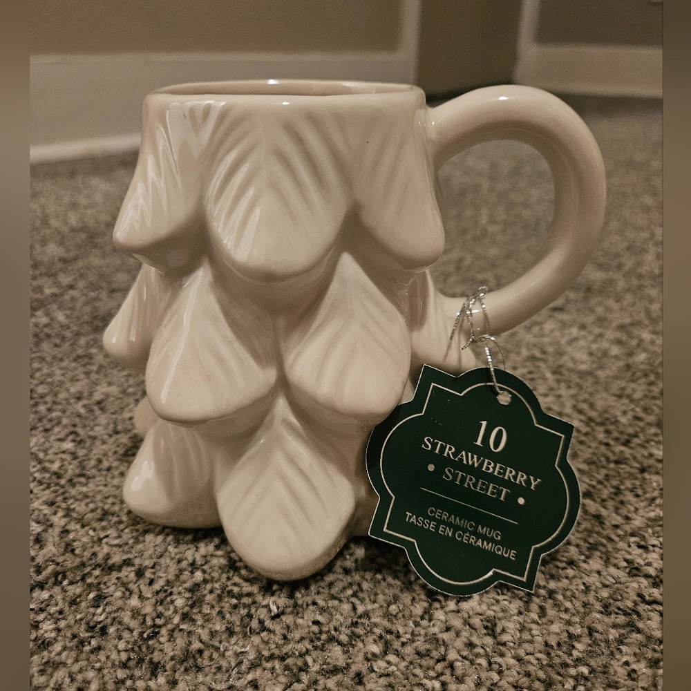 Winter White Christmas Tree Mug 10 Strawberry Street